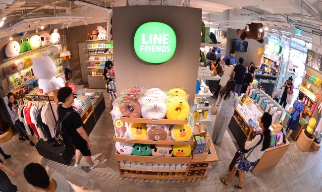 A Line character shop in Seoul / The Investor