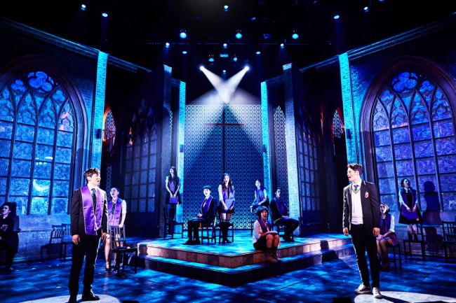A scene from “Bare the Musical,” which is running at the Doosan Art Center in Seoul until Sept. 4. (Achime Marketing Company)