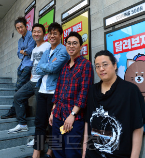 [사진=윤병찬 기자/yoon4698@heraldcorp.com
사진설명=왼쪽부터 최재윤, 김무현, 유일한, 임우식, 하정석 총괄PD ]