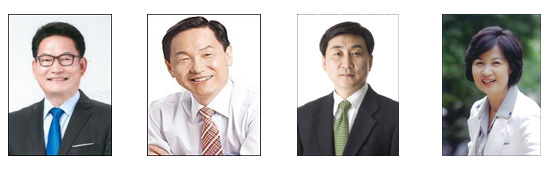 송상길, 이종걸, 김상곤, 추미애