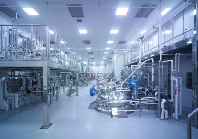 A Samsung BioLogics plant