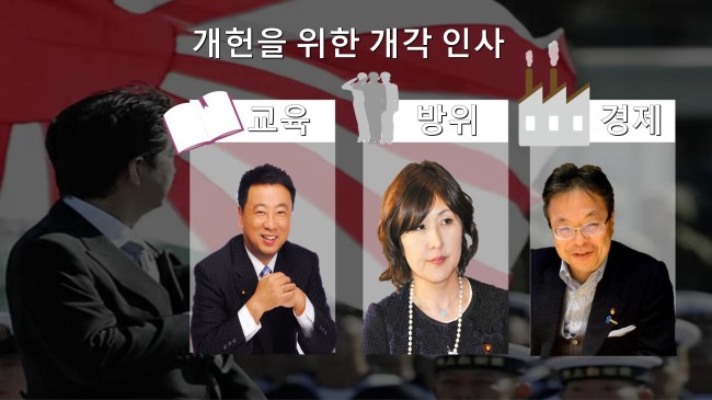 개헌 추진 및 방위력 강회를 위해 새로 기용된 것으로 추측되는 각료들 [그래픽=문재연 기자/munjae@heraldcorp.com]
