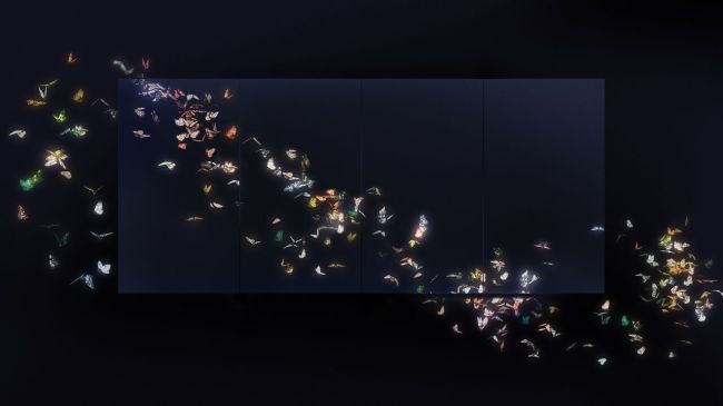 "Flutter of Butterflies Beyond Borders" by teamLab, 2015 (teamLab)