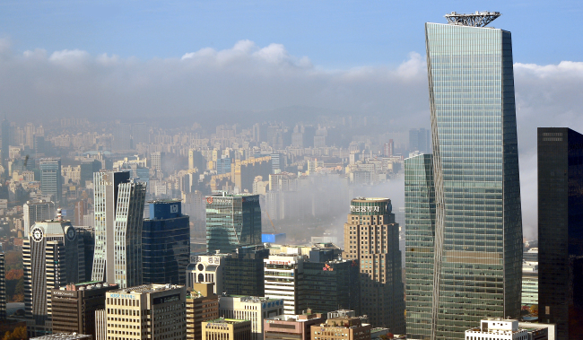 The Yeouido financial district in western Seoul.