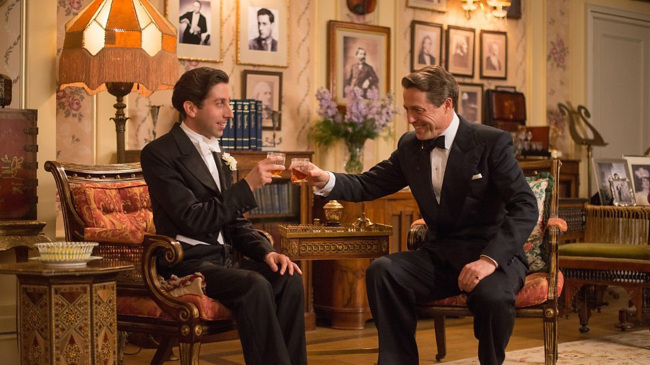 Simon Helberg and Hugh Grant in “Florence Foster Jenkins” (BBC Films)
