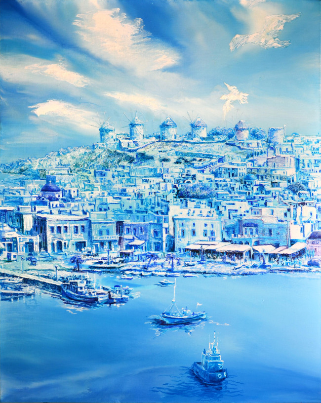 Behind Blue 1, 162×130㎝, 캔버스에 유채, 2016  [사진제공=표갤러리]