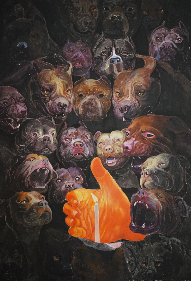 팡리준, 무제 8, 캔버스에 유채, 130×90㎝, 2016 [사진제공=학고재갤러리]