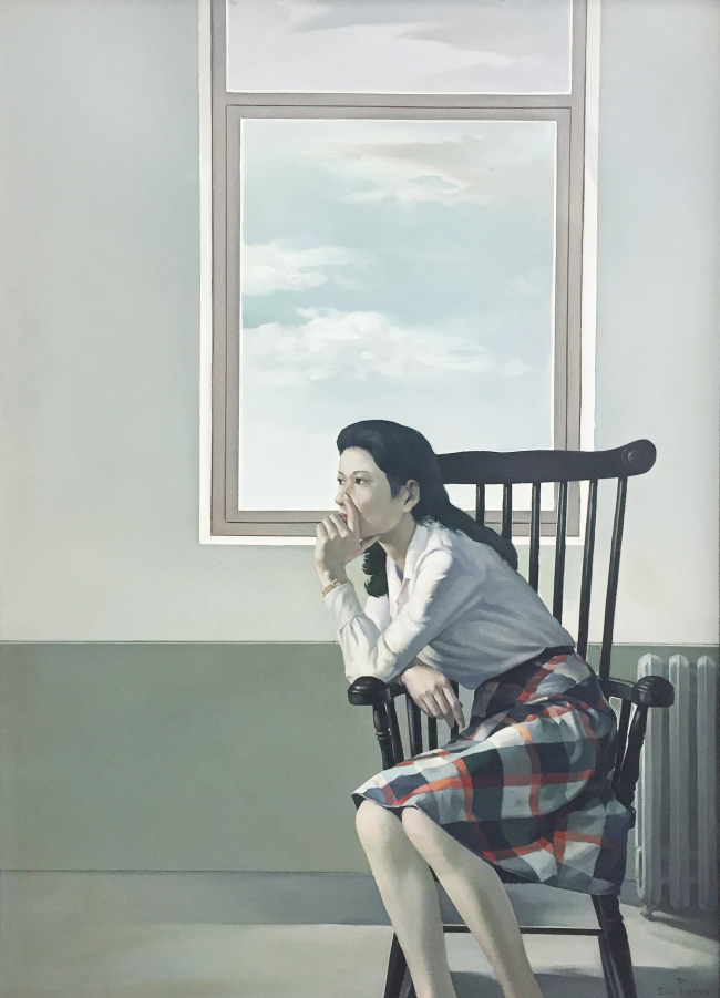 손수광, 여인, 캔버스에 유화, 110.5cmx161cm, 1974. [사진제공=갤러리 아라리오천안]