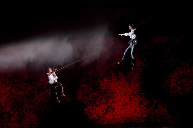 A scene from the National Changgeuk Company of Korea’s upcoming modern-day pansori production of “L’Orfeo.” (National Theater of Korea)
