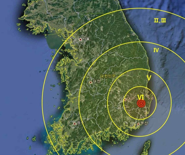 <속보>기상청 “경주지진 남남서쪽으로 순차 이동”