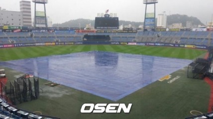 마산 삼성-NC, 사직 케이티-롯데 경기 ‘우천 취소’