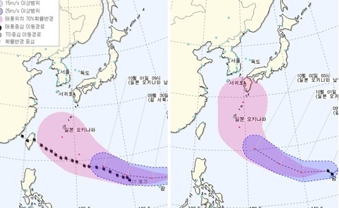 태풍 차바, 경로 틀어 한반도로 북상 가능성 “최대초속 40m 몰아치면…”