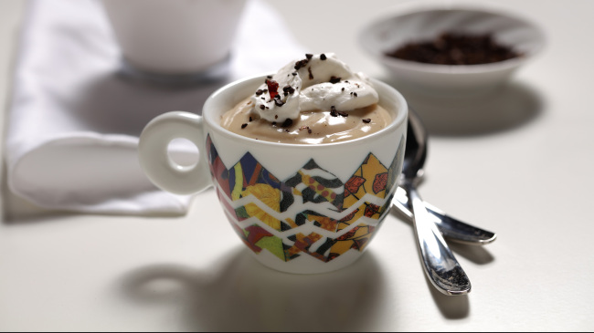 Cream and condensed milk make this coffee pudding dense and rich, while espresso and crushed espresso beans give it kick. (Chicago Tribune/TNS)