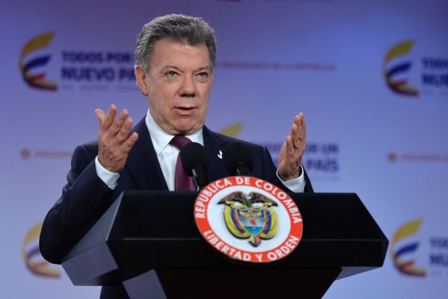 Colombian President Juan Manuel Santos (AFP-Yonhap)