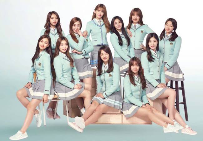 K-pop project girl group I.O.I (Official Facebook)