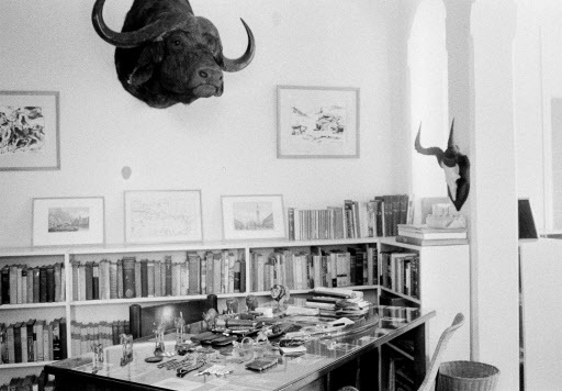 This May 18, 1965 file photo shows the desk of US novelist Ernest Hemingway, in San Francisco de Paula, Cuba. (AP-Yonhap)
