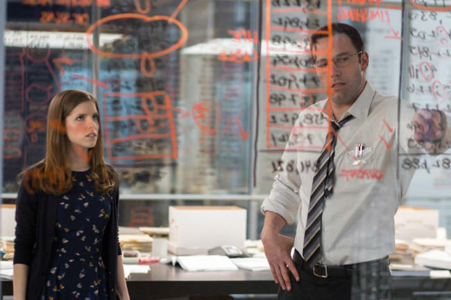 Anna Kendrick (left) and Ben Affleck star in “The Accountant.” (Warner Bros. Pictures)