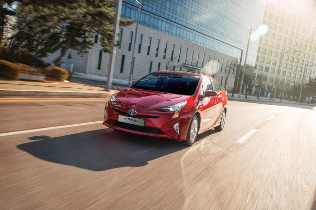 Toyota’s full hybrid electric mid-size hatchback Prius (Toyota)