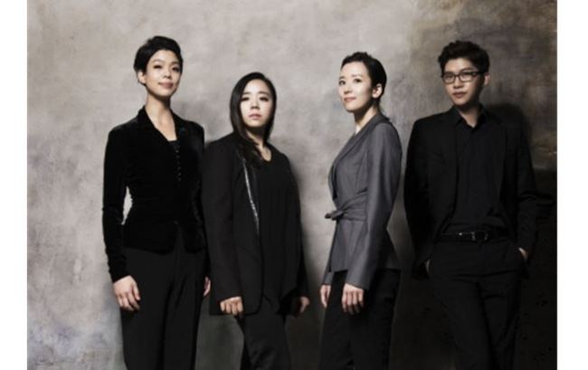 콰르텟K의 멤버. 임가진, 김덕우, 이수민, 주연선 [사진제공=예술의전당]
