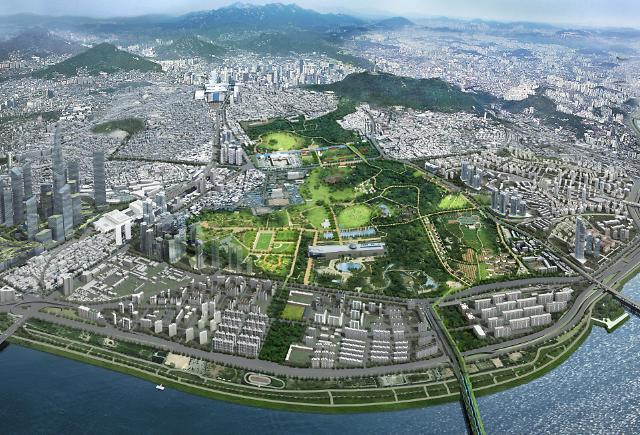 용산 미군부지에 조성되는 용산공원 조감도[사진=국토교통부]