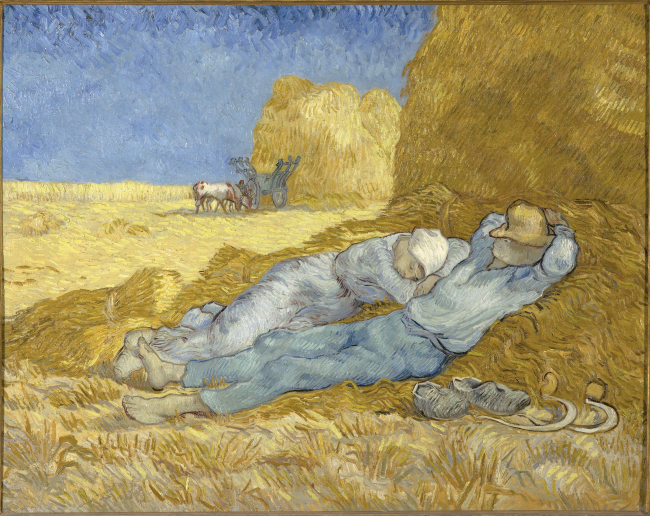 빈센트 반 고흐 (1853-1890) Vincent Van Gogh, 정오의 휴식 La Meridienne, 1889-1890, 캔버스에 유채, 73 x 91 cm
ⓒRMN-Grand Palais/Musee d‘Orsay - GNC media, 2016