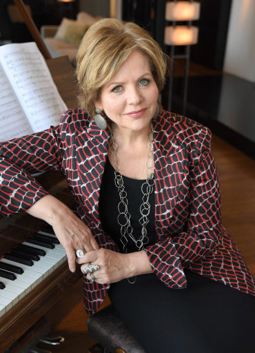 Opera singer Renee Fleming poses as she at her apartment in New York City on Wednesday. (AFP-Yonhap)