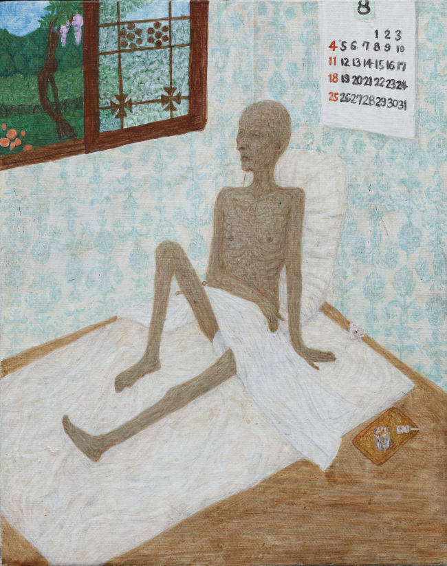 문성식, 더위의 냄새, 캔버스에 아크릴릭, 24ⅹ19㎝, 2016.[사진제공=시청각]