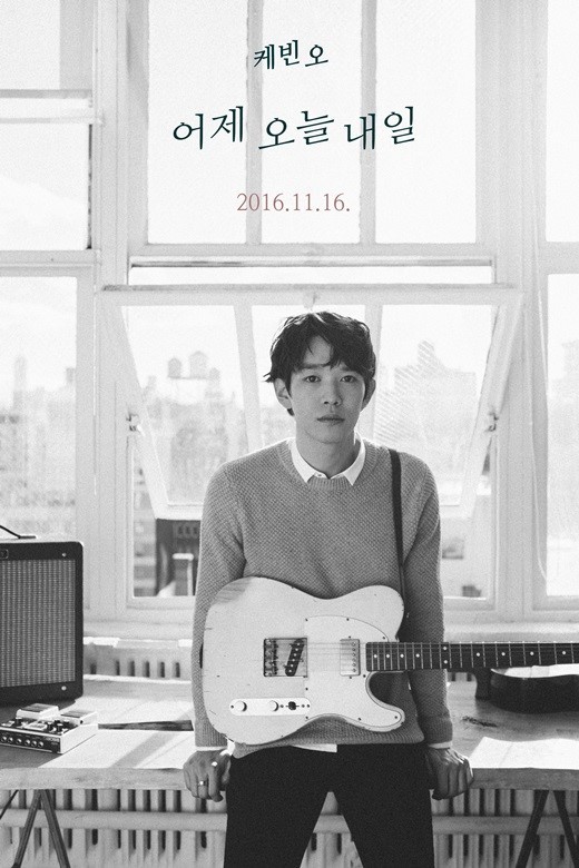 A promotional poster for singer-songwriter Kevin Oh’s upcoming single “Yesterday, Today, Tomorrow” (CJ E&M)