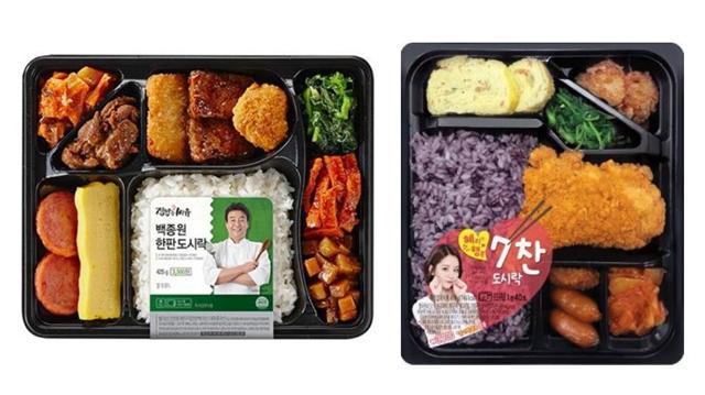 경기도 김포시 하성면에 위치한 올가니카키친 전경(사진 위). 올가니카키친에서 생산하는 ‘백종원 한판도시락’(좌)과 ‘혜리 7찬도시락’(우).
[사진제공=올가니카키친]
