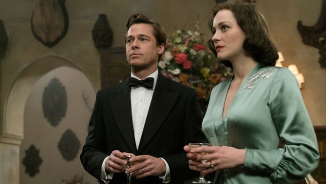 Brad Pitt and Marion Cotillard star in “Allied.” (Paramount Pictures)
