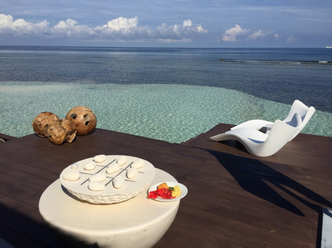 Private pool and extensive outdoor private space puts you above the sea when you stay in one of the new overwater villas that will debut in December at Sandals Royal Caribbean in Montego Bay, Jamaica. They are the first overwater bungalows in the Caribbean. (Detroit Free Press/TNS)