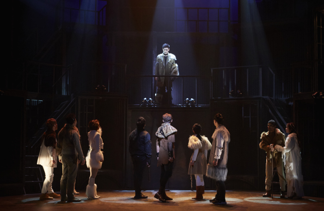 Scene from the musical “The Underdog,” being staged at the Uniplex in Daehangno, Seoul until Feb. 26. (Story P)
