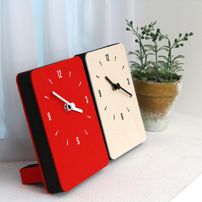 Felt clocks (Herald Design)