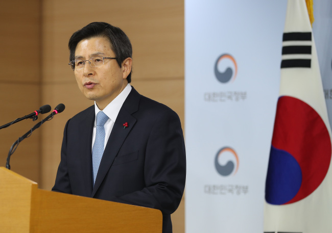 Prime Minister Hwang Kyo-ahn