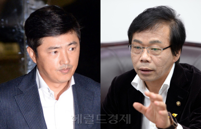고영태 더블루K 전 이사, 이완영 새누리당 의원. [출처=헤럴드경제DB]