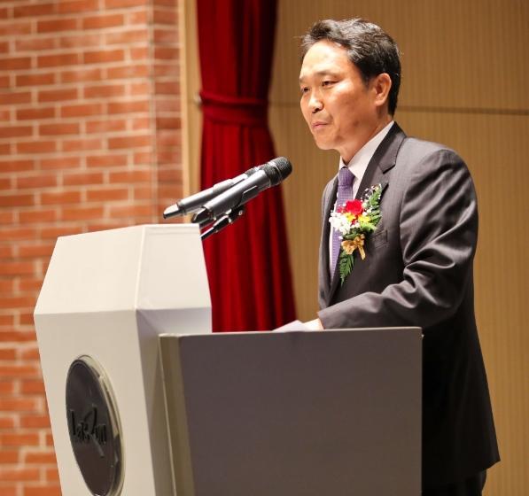 이양호 신임 마사회 회장이 취임사를 하고 있다. [사진제공=렛츠런파크