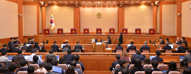 Constitutional Court holds 2nd hearing on Park impeachment case(Yonhap)