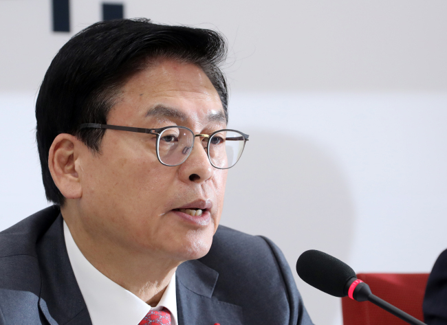 Rep. Chung Woo-taik, the party whip of the ruling Saenuri Party (Yonhap)