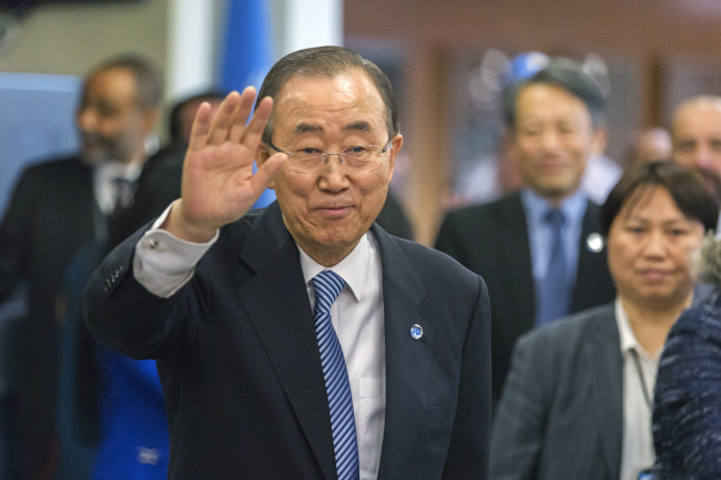 Former UN Secretary-General Ban Ki-moon (Yonhap)