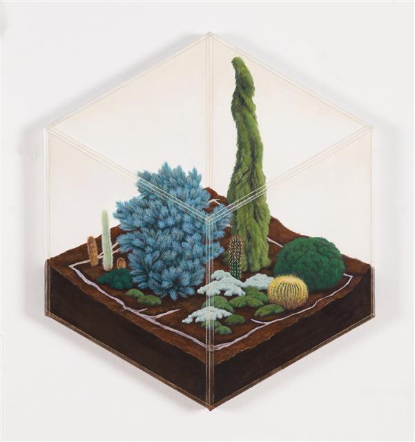 김근영, Rest-마르지 않는, 30×30cm, Acrylic on canvas, 2016.  [사진제공=갤러리두인]