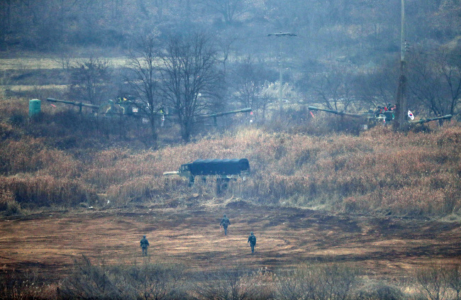 A border area dividing S. Korea and N. Korea (Yonhap)
