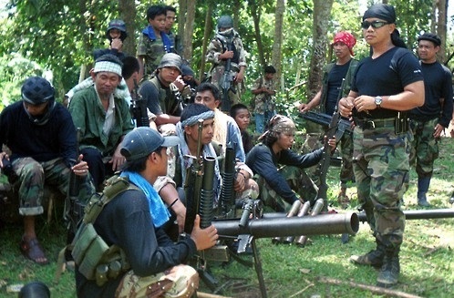 Members of a Jihadist terrorist organization Abu Sayyaf based in the Philippines (AP-Yonhap)