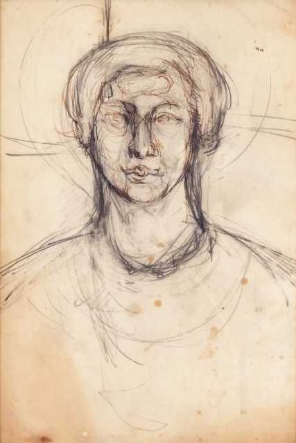 권진규, 무제, 종이에 연필, 펜, 38×26cm  [사진제공=헤럴드아트데이]