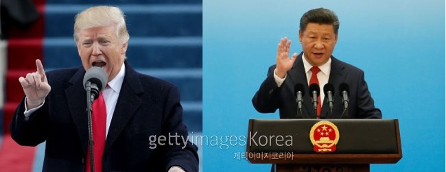 미국 도널드 트럼프 대통령(왼쪽)과 중국 시진핑 국가 주석. [사진=게티이미지]