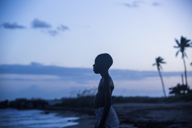 Alex Hibbert in a scene from the film “Moonlight” (AP-Yonhap)