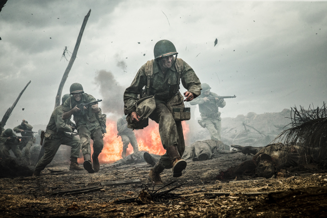 Andrew Garfield in a scene from “Hacksaw Ridge” (AP-Yonhap)