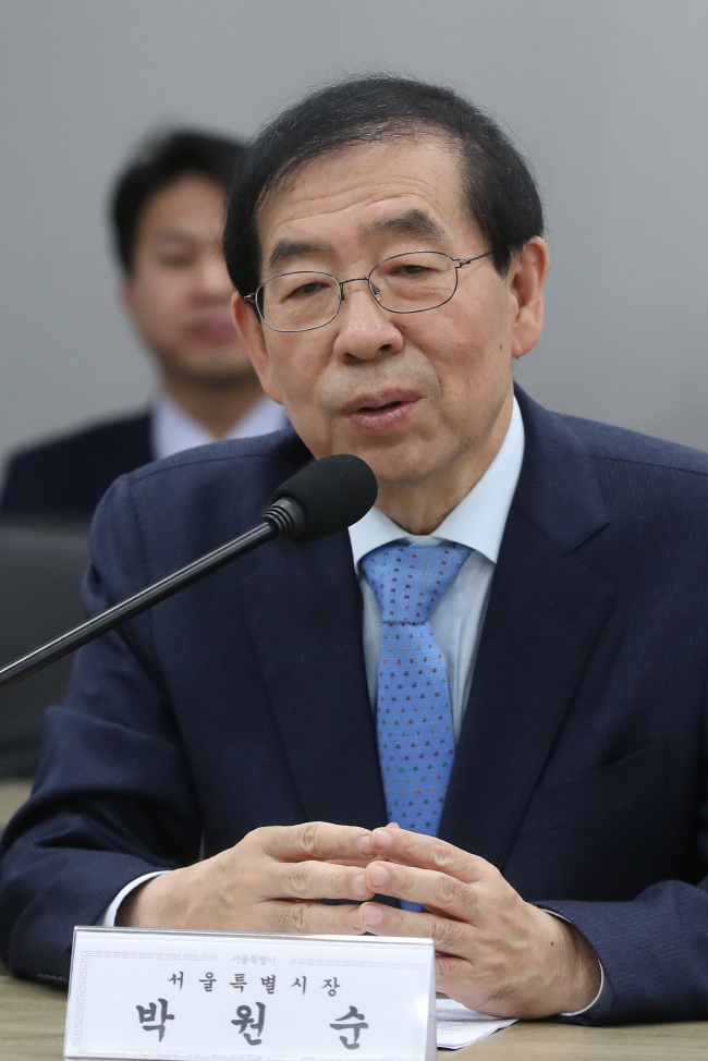 Seoul Mayor Park Won-soon (Yonhap)