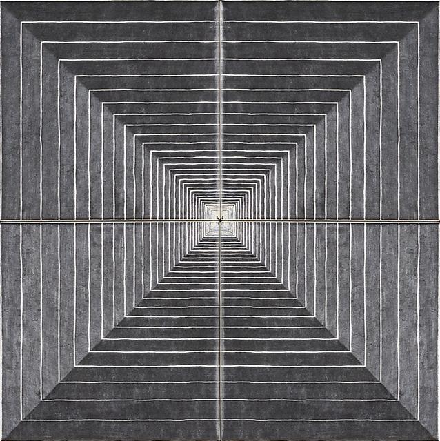 편대식, Untitled(cell) 1-1, pencil on korean paper,
50.6×50.6cm, 2016.
