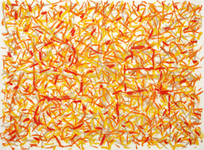 Untitled, 1993-1994, 한지에 오일스틱, 79x104cm [사진제공=갤러리현대]