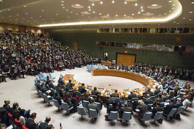 UN Security Council ministerial-level open debate on conflict prevention and sustaining peace held in January (Yonhap)